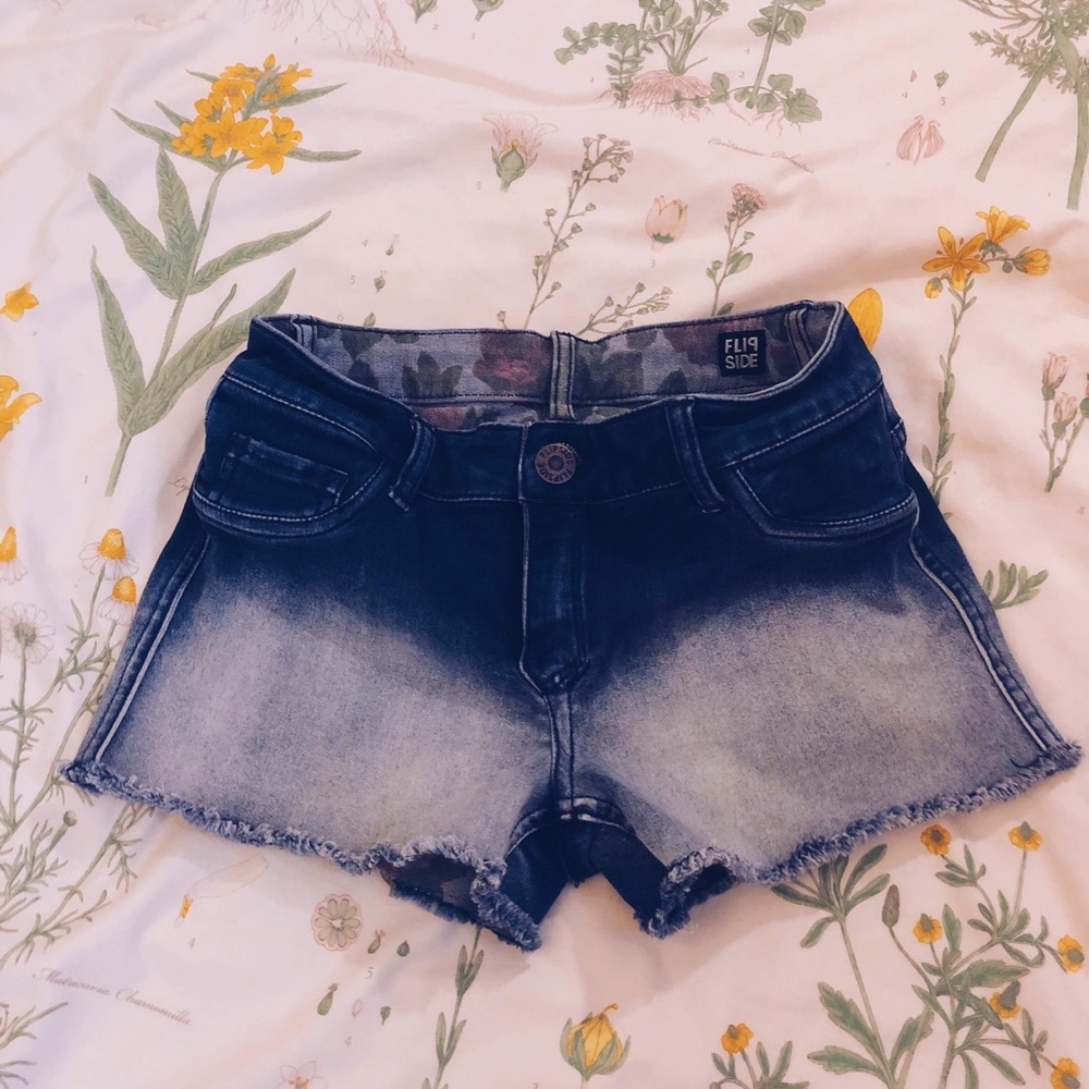 Reversible Highwaisted Jean Shorts